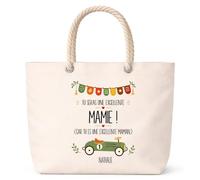 Planetee Sac de plage Nathalie Excellente Mamie Cadeau annonce Grossesse Surprise