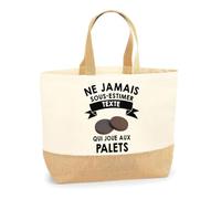 Planetee Sac en Jute Ne Sous-Estimez Pas Palets Personnalisable Prénom Idée Cadeau