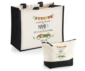 Planetee Sac et trousse Marie-Louise Excellente Mamie Cadeau annonce Grossesse Surprise