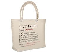 Planetee Sac isotherme Nathalie Définition | Glacière Souple Cadeau Femme Fête des Mères Anniversaire Mamie Noël Lunch Bag pour Travail Plage Pique-nique