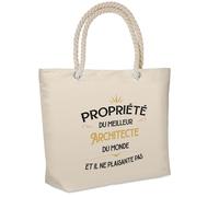 Planetee Sac isotherme Propriété du Meilleur Architecte Cadeau homme humour fête des pères retraite collègue travail grand sac courses