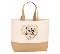 Planetee Sac jute Bébé en route Cadeau annonce Grossesse Surprise