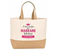 Planetee Sac jute Cassandra Marraine fabuleuse Cadeau annonce Grossesse Surprise