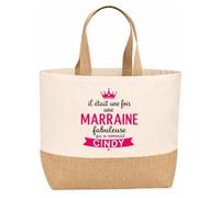 Planetee Sac jute Cindy Marraine fabuleuse Cadeau annonce Grossesse Surprise