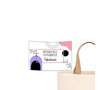 Planetee Sac jute femme Préparatrice En Pharmacie Fabuleuse Design Moderne Bohème Pastel Grand Sac Shopping Réutilisable - Idée Cadeau Départ Retraite Collègue Anniversaire