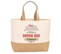 Planetee Sac jute Maman Devon Rex d'amour Cadeau femme