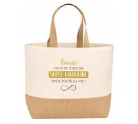 Planetee Sac jute Roxane Marraine pour la vie Cadeau annonce Grossesse Surprise