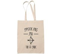 Planetee Sac Tote Bag J'peux pas tir a l'arc beige