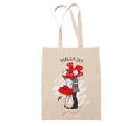 Planetee Sac Tote-bag Mallaury Je t'aime Déclaration Ballon | Cabas Cadeau Couple Saint Valentin Mariage Fiançailles Anniversaire Cadeau Fourre Tout