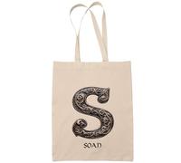 Planetee Sac Tote Bag Soan Lettre Viking | Sac Cabas Réutilisable | Idée Cadeau Prénom Motard Jeux de Rôle Vidéo Anniversaire Oncle Parrain Beau Papa Collègue Départ Retraite Noël