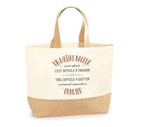 Planetee Sac Un Maître nageur aussi génial | Cabas de Plage Courses Coton et Toile de Jute Idée Cadeau Homme