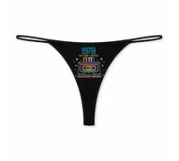 Planetee String Femme 1978 Edition Limitee - sous-Vêtement Coton Idée Cadeau Humour Saint Valentin Anniversaire