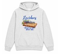 Planetee Sweat à Capuche Les échecs, Toujours Une Bonne idée | Hoodie en Molleton Gratté 280 g/m² Gris Chiné avec Poche Kangourou | Unisexe XS à 5XL | Cadeau Joueur et Joueuse D'Échecs Anniversaire