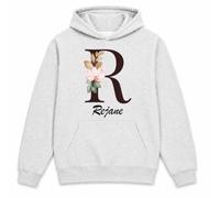 Planetee Sweat à Capuche Rejane | Hoodie en Molleton Gratté 280 g/m² Gris Chiné avec Poche Kangourou | Unisexe XS à 5XL | Cadeau Anniversaire
