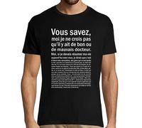 Planetee T-Shirt Homme Docteur Bon ou Mauvais