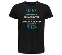 Planetee T-Shirt Homme Formidable Chef | Idée Cadeau Travail Boulot Métier Retraite Collègue