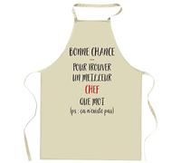 Planetee Tablier de cuisine Chef Ca n'existe pas | Cadeau Original Humour pour Cuisinier et Cuisinière Vêtement Blouse de protection Barbecue Jardinage Tablier de Travail Tâches ménagères