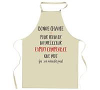 Planetee Tablier de cuisine Expert Comptable Ca n'existe pas | Cadeau Original Humour pour Cuisinier et Cuisinière Vêtement Blouse de protection Barbecue Jardinage Tablier de Travail Tâches ménagères