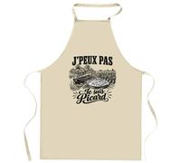 Planetee Tablier de Cuisine J’peux pas je suis Picard | Coton 90 × 60 cm Cou Ajustable Nouage dans le Dos | Pâtisserie Barbecue Atelier | Cadeau Homme Femme Fête des Pères