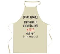 Planetee Tablier de cuisine Nadia ça n'existe pas | Cadeau Original Humour pour Cuisinière Vêtement Blouse de protection Barbecue Jardinage Tablier de Travail Tâches ménagères