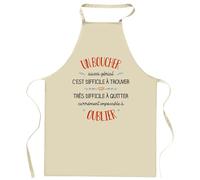 Planetee Tablier de cuisine Un Boucher aussi génial | Cadeau Original Humour pour Cuisinier Vêtement Blouse de protection Barbecue Jardinage Tablier de Travail Tâches ménagères