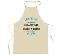 Planetee Tablier de cuisine Un Boucher Formidable | Cadeau Original Humour pour Cuisinier Vêtement Blouse de protection Barbecue Jardinage Tablier de Travail Tâches ménagères