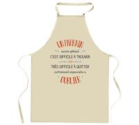 Planetee Tablier de cuisine Un Parrain aussi génial | Cadeau Original Humour pour Cuisinier Vêtement Blouse de protection Barbecue Jardinage Tablier de Travail Tâches ménagères