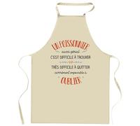 Planetee Tablier de cuisine Un Poissonnier aussi génial | Cadeau Original Humour pour Cuisinier Vêtement Blouse de protection Barbecue Jardinage Tablier de Travail Tâches ménagères