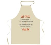 Planetee Tablier de cuisine Une Cheffe Aussi Géniale | Cadeau Original Humour pour Cuisinière Vêtement Blouse de protection Barbecue Jardinage Tablier de Travail Tâches ménagères