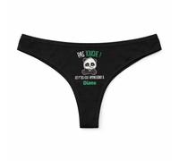 Planetee Tanga Femme Diane Pas Touche - sous-Vêtement Coton Idée Cadeau Humour Saint Valentin Anniversaire