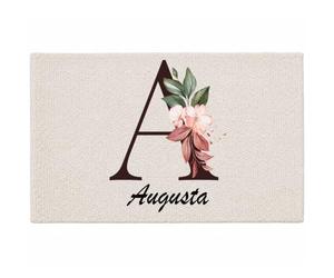 Planetee Tapis Augusta | Coton 725 g/m² 61 × 40 cm Lavable en Machine | Salle de Bain, WC ou Cuisine | Cadeau Anniversaire Noël