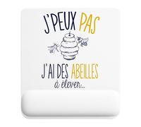 Planetee Tapis de Souris Abeilles Apiculture | Accessoire Bureau Ergonomique - Idéal pour Anniversaire, Collègue, Secret Santa Noël, Fête des Pères et Fête des Mères