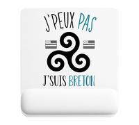 Planetee Tapis de Souris Breton | Accessoire Bureau Ergonomique - Idéal pour Anniversaire, Collègue, Secret Santa Noël, Fête des Pères et Fête des Mères