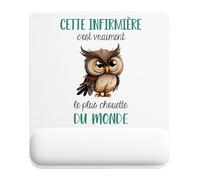 Planetee Tapis de Souris Cette Infirmière caractère de Cochon | Accessoire Bureau Ergonomique - Idéal pour Anniversaire, Collègue, Secret Santa Noël, Fête des Pères et Fête des Mères