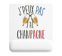 Planetee Tapis de Souris Champagne | Accessoire Bureau Ergonomique - Idéal pour Anniversaire, Collègue, Secret Santa Noël, Fête des Pères et Fête des Mères