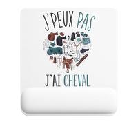 Planetee Tapis de Souris Cheval Copie.Jpg | Accessoire Bureau Ergonomique - Idéal pour Anniversaire, Collègue, Secret Santa Noël, Fête des Pères et Fête des Mères