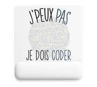 Planetee Tapis de Souris Codeur Coding Coder | Accessoire Bureau Ergonomique - Idéal pour Anniversaire, Collègue, Secret Santa Noël, Fête des Pères et Fête des Mères