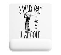 Planetee Tapis de Souris Golf 2 | Accessoire Bureau Ergonomique - Idéal pour Anniversaire, Collègue, Secret Santa Noël, Fête des Pères et Fête des Mères
