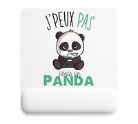 Planetee Tapis de Souris J'Peux Pas Panda JP Panda | Accessoire Bureau Ergonomique - Idéal pour Anniversaire, Collègue, Secret Santa Noël, Fête des Pères et Fête des Mères