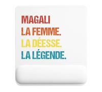 Planetee Tapis de Souris Magali la Déesse la Légende Vintage | Accessoire Bureau Ergonomique - Idéal pour Anniversaire, Collègue, Secret Santa Noël, Fête des Pères et Fête des Mères