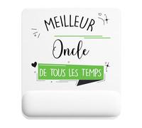 Planetee Tapis de Souris Meilleur Oncle de Tous Les Temps | Accessoire Bureau Ergonomique - Idéal pour Anniversaire, Collègue, Secret Santa Noël, Fête des Pères et Fête des Mères
