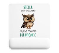Planetee Tapis de Souris Stella la Plus Chouette | Accessoire Bureau Ergonomique - Idéal pour Anniversaire, Collègue, Secret Santa Noël, Fête des Pères et Fête des Mères