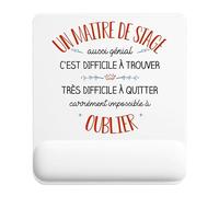 Planetee Tapis de Souris Un Maitre de Stage Aussi génial | Accessoire Bureau Ergonomique - Idéal pour Anniversaire, Collègue, Secret Santa Noël, Fête des Pères et Fête des Mères