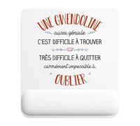 Planetee Tapis de Souris Une Gwendoline Aussi géniale | Accessoire Bureau Ergonomique - Idéal pour Anniversaire, Collègue, Secret Santa Noël, Fête des Pères et Fête des Mères