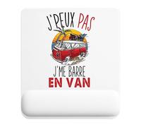Planetee Tapis de Souris Van | Accessoire Bureau Ergonomique - Idéal pour Anniversaire, Collègue, Secret Santa Noël, Fête des Pères et Fête des Mères