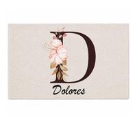 Planetee Tapis Dolores | Coton 725 g/m² 61 × 40 cm Lavable en Machine | Salle de Bain, WC ou Cuisine | Cadeau Anniversaire Noël