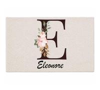 Planetee Tapis Eleonore | Coton 725 g/m² 61 × 40 cm Lavable en Machine | Salle de Bain, WC ou Cuisine | Cadeau Anniversaire Noël