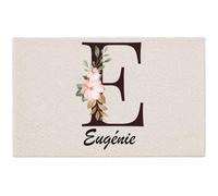 Planetee Tapis Eugénie | Coton 725 g/m² 61 × 40 cm Lavable en Machine | Salle de Bain, WC ou Cuisine | Cadeau Anniversaire Noël