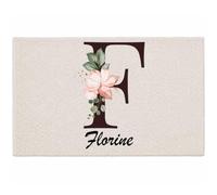 Planetee Tapis Florine | Coton 725 g/m² 61 × 40 cm Lavable en Machine | Salle de Bain, WC ou Cuisine | Cadeau Anniversaire Noël