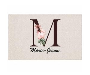 Planetee Tapis Marie-Jeanne | Coton 725 g/m² 61 × 40 cm Lavable en Machine | Salle de Bain, WC ou Cuisine | Cadeau Anniversaire Noël